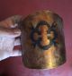 Spanish Revival Banded Clover Sconce Or Lamp Lt.  Amber Decoupage Mica Lampshade Chandeliers, Fixtures, Sconces photo 4