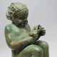 Rare Early 20th C.  American Bronze Fountain Head C.  1910 Cherub On Snail Other Antique Architectural photo 1
