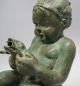 Rare Early 20th C.  American Bronze Fountain Head C.  1910 Cherub On Snail Other Antique Architectural photo 4