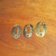 3 Matching Victorian Brass Convex Keyhole Cover Escutcheons Escutcheons & Key Hole Covers photo 2