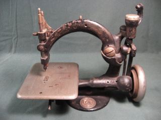 Antique B.  Eldredge National Chain Stitch Sewing Machine photo