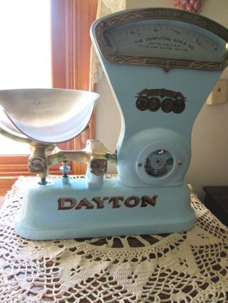 Vintage 1906 Dayton 1 1/4 Lb Candy Scale Style 166 -.  N0 472502 photo