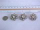 3 Art Deco Vintage Rhinestone Dress Clothes Sewing Buttons 1 