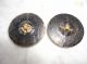 2 Antique Fancy Lacy Glass Buttons.  1 1/4” Buttons photo 3