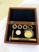 Antique Botanists / Entomologists Field Microscope Mahogany Cased Lid Mounted Other Antique Science Equip photo 1