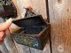 2 Antique Primitive Cast Iron Wall Match Safe Holders Farm House Primitives photo 3