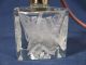 Antique Deeply Etched Glass Perfume Bottle With Tasseled Atomizer - 3 