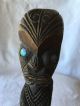 Antique/vintage 1940 ' S Maori Intricately Carved Tike Idol - Piece Pacific Islands & Oceania photo 1