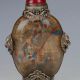 Chinese Tibet Silver&glass Handwork Picture Of Market Stall Snuff Bottle C99 Snuff Bottles photo 1