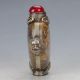 Chinese Tibet Silver&glass Handwork Picture Of Market Stall Snuff Bottle C99 Snuff Bottles photo 2