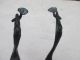 A Pair Ancient Chinese Bronze Red - Crowned Cranes Best Statue Nr Other Antique Chinese Statues photo 3