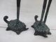 A Pair Ancient Chinese Bronze Red - Crowned Cranes Best Statue Nr Other Antique Chinese Statues photo 6