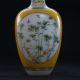 Old Beijing Coloured Glaze Hand - Painted Birdflower Vase W Qianlong Mark Vases photo 1