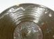 G248: Japanese Old Pottery Ware Flat Tea Bowl With Golden Repair. Vases photo 3