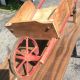 Antique Paris Manufacturing Maine Child ' S Wheelbarrow With Squirrel Primitives photo 3