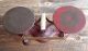 Antique Jacobs Bros 3 Red Cast Iron Balance Scale Scales photo 9