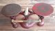 Antique Jacobs Bros 3 Red Cast Iron Balance Scale Scales photo 3