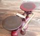 Antique Jacobs Bros 3 Red Cast Iron Balance Scale Scales photo 4