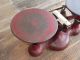 Antique Jacobs Bros 3 Red Cast Iron Balance Scale Scales photo 7