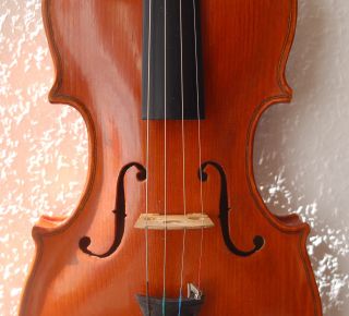 Antique Handmade German 4/4 Violin - With Label - 4 Corner Blocks photo
