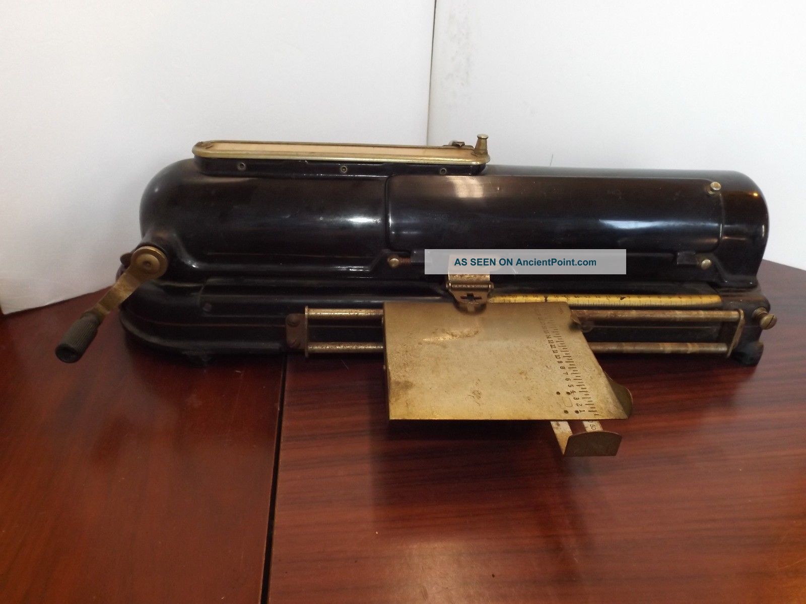 1916 Protectograph Cheque Processing Machine Embossing Check Writer Steampunk Cash Register, Adding Machines photo
