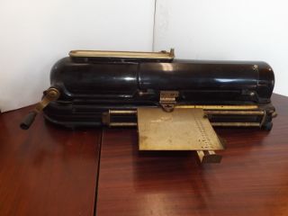 1916 Protectograph Cheque Processing Machine Embossing Check Writer Steampunk photo