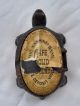 Antique Bronze Turtle Form Key Holder/trinket Box Nassua Bank Label Metalware photo 2