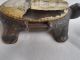 Antique Bronze Turtle Form Key Holder/trinket Box Nassua Bank Label Metalware photo 3