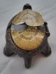 Antique Bronze Turtle Form Key Holder/trinket Box Nassua Bank Label Metalware photo 4