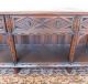 Early 20th Century English Oak Jacobean Hathaway Furniture Dining Room Sideboard 1900-1950 photo 4