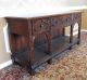 Early 20th Century English Oak Jacobean Hathaway Furniture Dining Room Sideboard 1900-1950 photo 8
