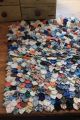 Vintage Antique Primitive Penny Rug Table Rug Primitives photo 1
