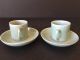 Chinese Antique Late 19 Th Century Porcelain Celadon Tea Cups W/ Guangxu Other Chinese Antiques photo 1