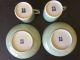 Chinese Antique Late 19 Th Century Porcelain Celadon Tea Cups W/ Guangxu Other Chinese Antiques photo 4