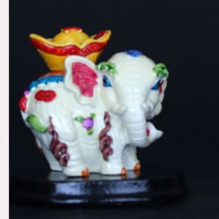 Chinese Cloisonne Porcelain Handwork Elephant Statue Csy949 photo