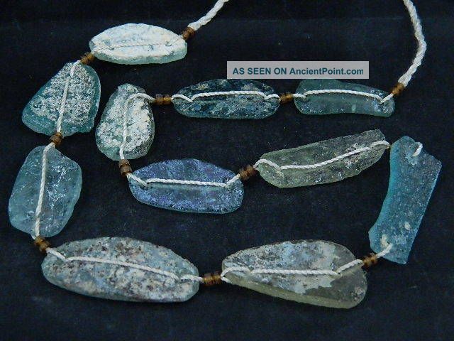 Ancient Fragment Glass Beads Strand Roman 200 Bc Be1386 Near Eastern photo