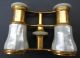 Antique Lemaire Paris Binocular Mother Of Pearl Opera Glasses With Case 1880s Optical photo 2