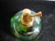 Vintage Devilbiss Hand Blown Glass Perfume Bottle Green Atomizer Needs Bulb Perfume Bottles photo 6