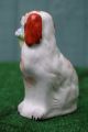 Mid 19thc Staffordshire Russet Red & White Flower Basket Spaniel Dog 1850 Figurines photo 3