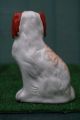 Mid 19thc Staffordshire Russet Red & White Flower Basket Spaniel Dog 1850 Figurines photo 4