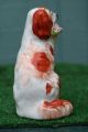 Mid 19thc Staffordshire Russet Red & White Flower Basket Spaniel Dog 1850 Figurines photo 5