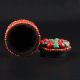 Collectibles Decorated Handwork Tibet Red Coral & Turquoise Jewelry Box Csy65 Boxes photo 2
