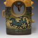 Chinese Handwork Pottery Painted Flagon Csy168 Other Chinese Antiques photo 3