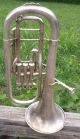 1919 The Beuscher Silver True Tone Antique E Flat Alto Horn - In Orig.  Road Case Wind photo 1