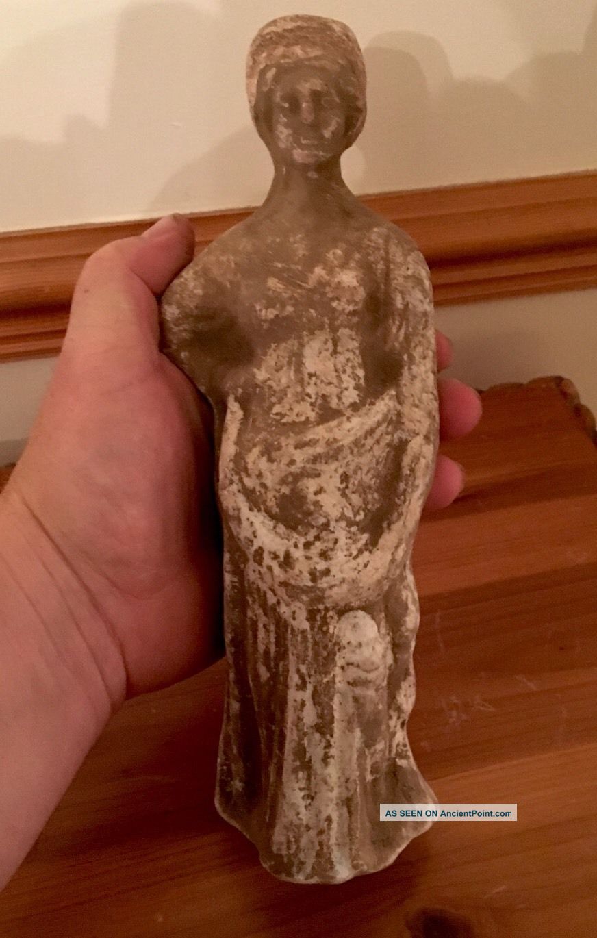 Ancient Greek Pottery Canosan Hellenistic Female Figure 3rd Century Bc Greek photo