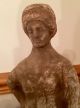 Ancient Greek Pottery Canosan Hellenistic Female Figure 3rd Century Bc Greek photo 3