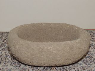 Antique Stone Bowl,  Tray photo