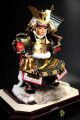 Japanese Samurai Doll - Rising Dragon - With Rabbit Fur And Music Box Dolls photo 3