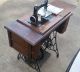 1908 Singer Featherweight Chain Stitch Sewing Machine 24 With Treadle Base Sewing Machines photo 4