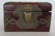 Antique/vintage Chinese Rosewood And Brass Box With Carved Jade Medallion Boxes photo 1